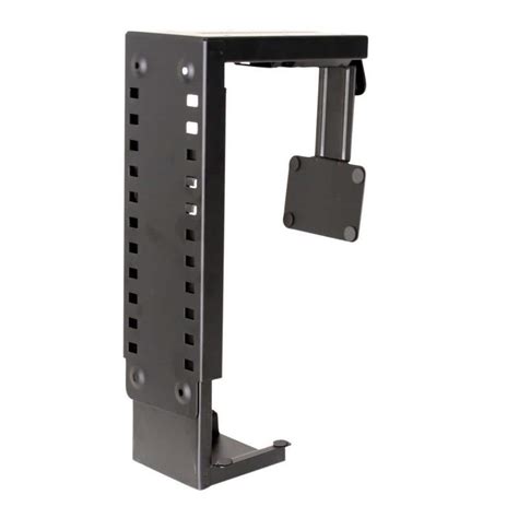 Nyhus Black A1007 Metal Computer Tower Storage Adjustable Cpu Holder