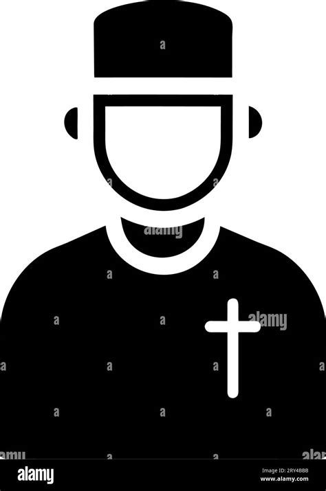 Catholic Religion Man Silhouette Stock Vector Image And Art Alamy