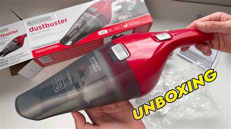 Unboxing Blackdecker Dustbuster Quickclean Cordless Hand Held Vacuum