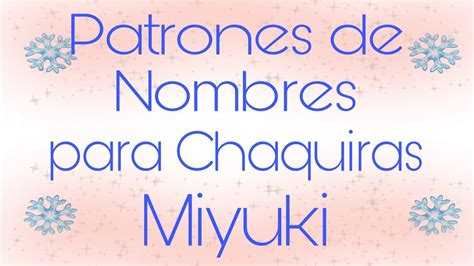 Nombre Para Hacer Con Chaquiras Normales Calibradas O Miyuki N Mero