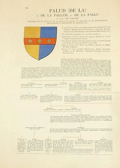 Armorial et Nobiliaire de l Ancien Duché de Savoie Tome IV Livraison