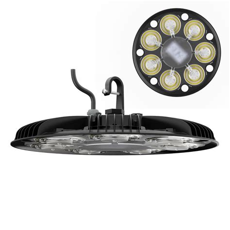 SANSI 1 Ft 1300 Watt Equivalent 20 000 Lumens Integrated LED Black UFO