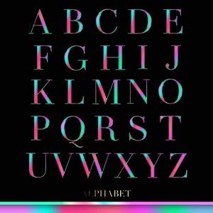 Rainbow Chrome Alphabet Png Clip Art Holographic Alphabet Colorful Letters Gay Pride Alphabet