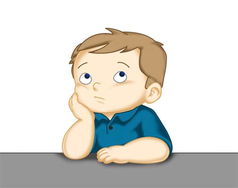 Child thinking clipart thinking kid clipground - WikiClipArt