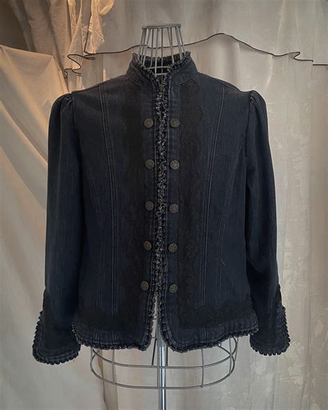 Fairycore Lace Denim Jacket Queens