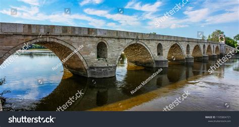 Meric River Bridge Edirne Turkey Mimar Stock Photo 1105804721 ...