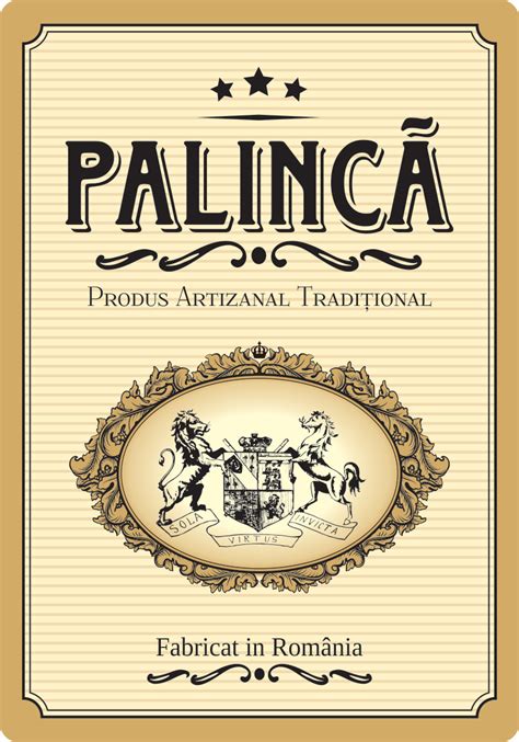 Etichete Personalizate Sticle Palinca 100x70 Mm