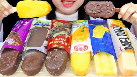 Asmr Chocolate And Yellow Ice Cream Campina Cashew Nut Walls Solero Joyday Mocha Aice Nanas