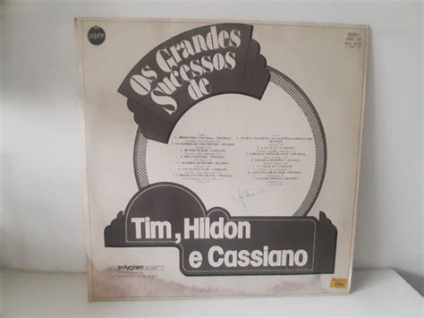 Lp Os Grandes Sucessos De Tim Hildon E Cassiano Tim Maia