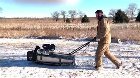 Track Sled Build First Test Drive Diy Snow Dog Youtube