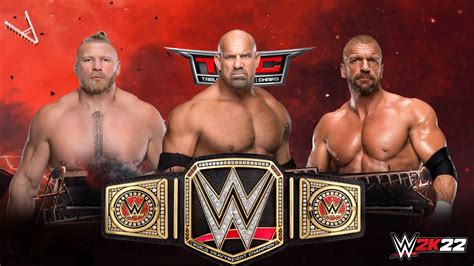 Brock Lesnar Vs Goldberg Vs Triple H Wwe Championship Match At Tlc Wwe