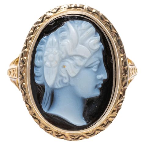 Vintage Diamond Cameo Ring For Sale At Stdibs