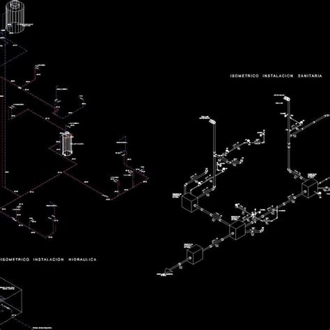 Isometric Hydraulic And Sanitary Installation Dwg Block For Autocad • Designs Cad