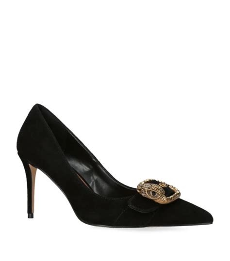 Womens Kurt Geiger London Black Suede Mayfair Pumps Harrods Uk