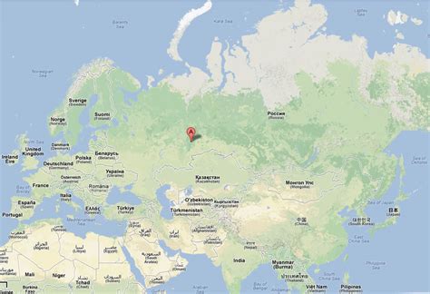 Yekaterinburg Map - Russia