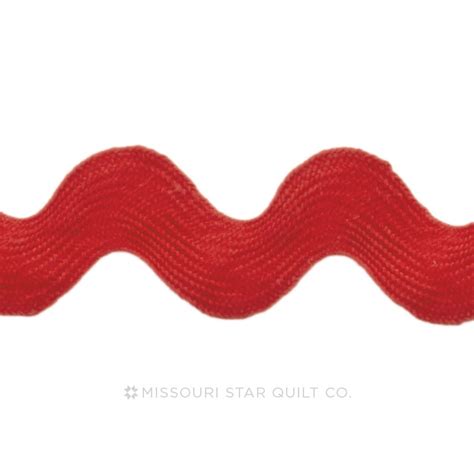 Red Jumbo Ric Rac 1 38 Poly Trim Trends