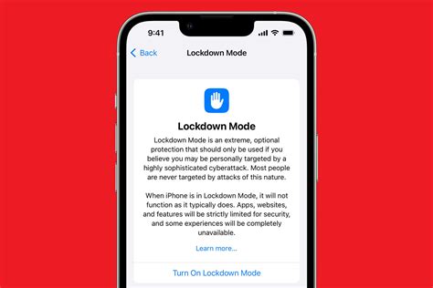 lockdown mode iphone 5