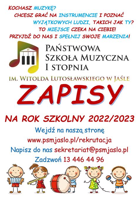 plakat rekrutacja 2022 1 1 Państwowa Szkoła Muzyczna I st im