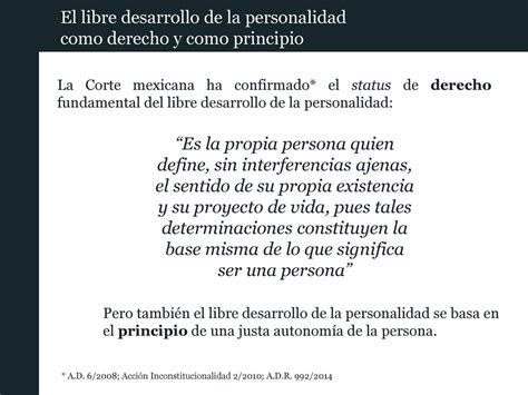 El Derecho Al Libre Desarrollo De La Personalidad Ppt Descargar