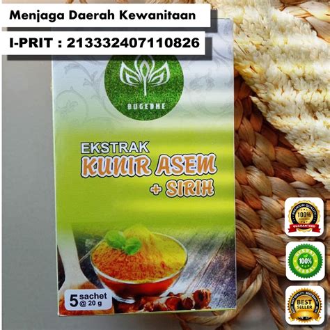 Jual Kunyit Asam Sirih Minuman Herbal Wanita Mpon Empon Jamu Beras