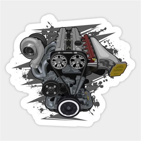 Toyota S Jz Engine Sticker Artofit