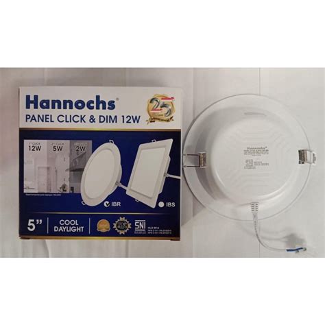 Jual Lampu Downlight Hannochs Panel LED Click And Dim IBR 9 Watt 12