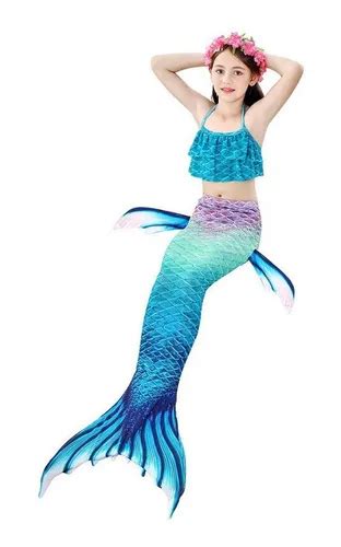 Bañador Infantil Cola Sirena Bikini Cuotas sin interés