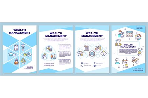 Wealth Management Brochure Template Brochure Templates ~ Creative Market