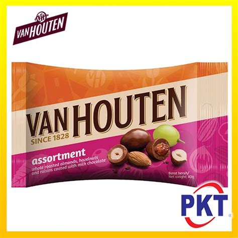 Van Houten Almond Assortment Chocolate Dragees Pouch G Shopee