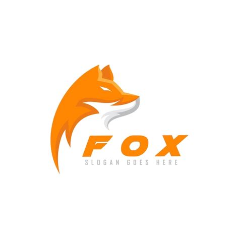 Kreativer Kopf Fuchs Logo Design Vektor Vorlage Illustration Symbol