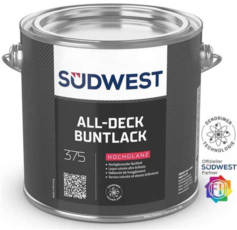 SÜDWEST All Deck Buntlack Hochglanz Farben Hornauer Bamberg Farben