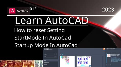 How To Customize Autocad Startup Options Youtube