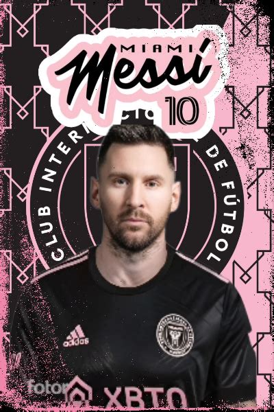 Etiquetas Escolares De Messi Inter Miami Gratis Para Editar E