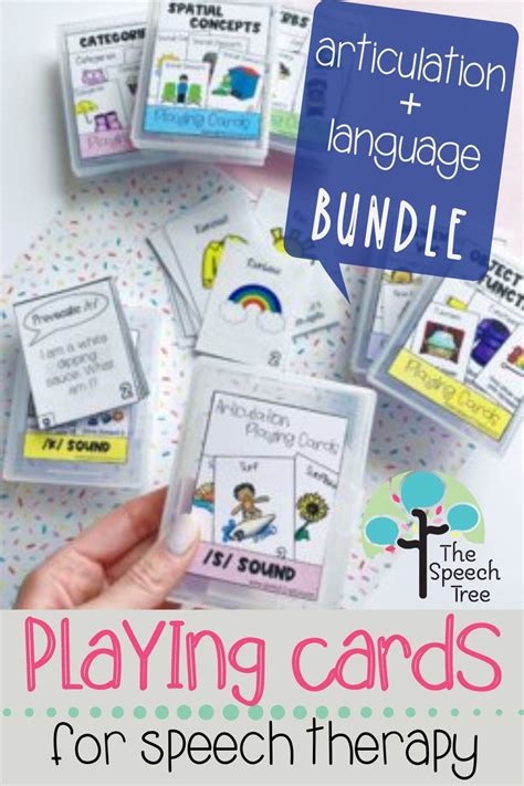 Playing Cards Bundle For Articulation And Language In 2021 Speech Therapy Games Articulation