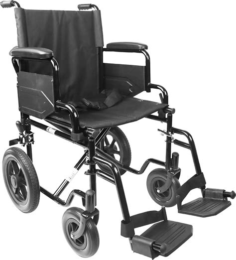 Pepe Wheelchairs Folding Lightweight Adults Sturdy Steel Frame