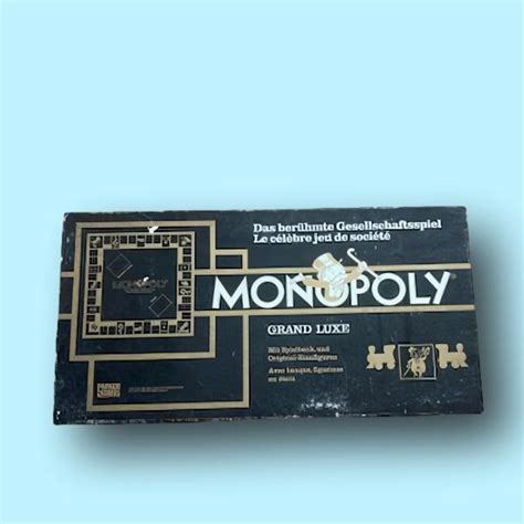 Brettspiel Vintage Grand Luxe Monopoly Aus Den Er Queen Shop