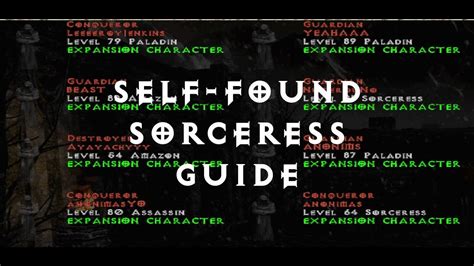 Self Found Hardcore Sorc Part1 Lvl 1 25 YouTube