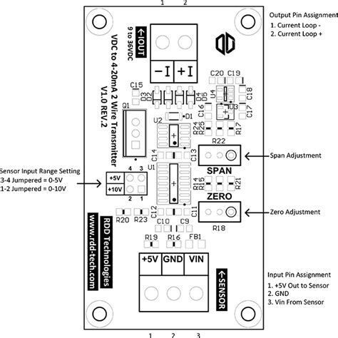 Voltage To 2 Wire Industrial Current 4 20ma Converter Rdd Afe 006 Rdd Products Wiki