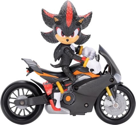 Sonic 3 la Película Figura Shadow de 15 cm Articulada Incluye Moto