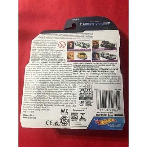 Disney Pixar Mattel Hot Wheels Vehicle Lightyear Character Cars Sox Hdl On
