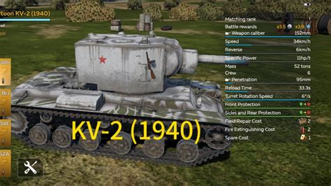 KV 2 1940 Gameplay War Thunder Mobile YouTube