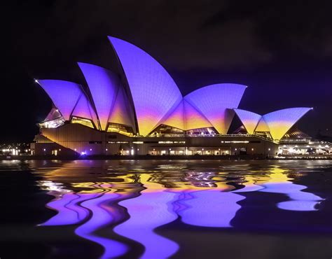 vivid sydney circular quay side scene