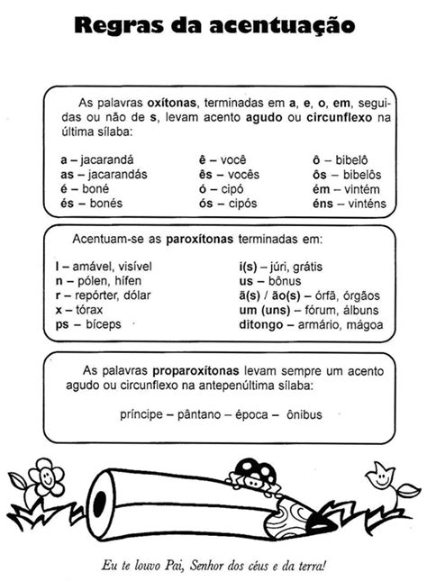 Atividade De Acentuação 4 Ano - Agora Entendi - Português: +10 ATIVIDADES DE ACENTUAÇÃO 4º ANO