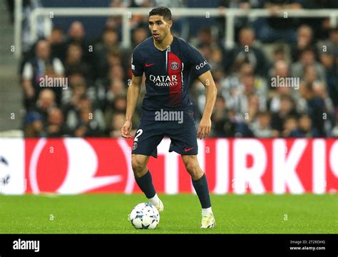 Achraf Hakimi Of Paris Saint Germain Newcastle United V Paris Saint