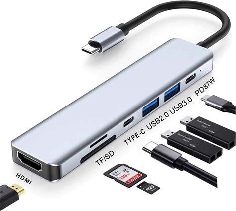 Daytona AIRSKY HC 13C Macbook Uyumlu Type C To 2 USB 3 0 SD TF 4K HD