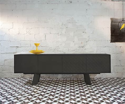 al2 Design Sideboard Alhambra 003 Weiß Schwarz Grau Türen