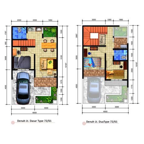 Denah Rumah Type 72 120 Gambar Design Rumah