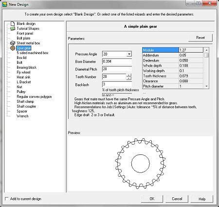 Free Gear Design Software Gear Creator Emachineshop