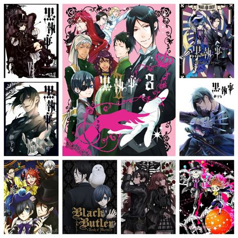 Black Butler 5D Pintura Diamante Broca Redonda Completa Ponto Cruz