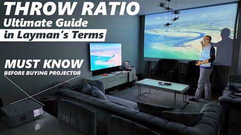 Projector Throw Ratio Short In Laymans Terms Youtube